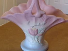 RARE..Vintage HULL pottery magnolia basket vase