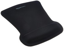 Basics Ergonomic Mouse Pad with Wrist Support for Pain Relief, Gel-Filled