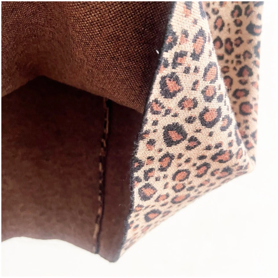 Falda Suéter Tahari Estampado Guepardo Elástica Talla Mediana Hasta la Rodilla Marrón Negra Foto 3 de 4