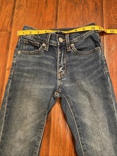 Old Navy Skinny Slim Adjustable Blue Denim Jeans Girls Size 7 Western Style