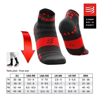 Laufsocken COMPRESSPORT Pro Racing V3.0 Ultralight Low Weiß Größe