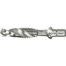 Bohrcraft Kombi Maschinengewindebohrer M8 Splitpoint Bohrer 1/4 Zoll 6-kant HSS