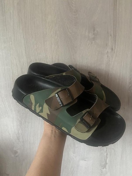 Men Birkenstock Sandals Green Polyester 45