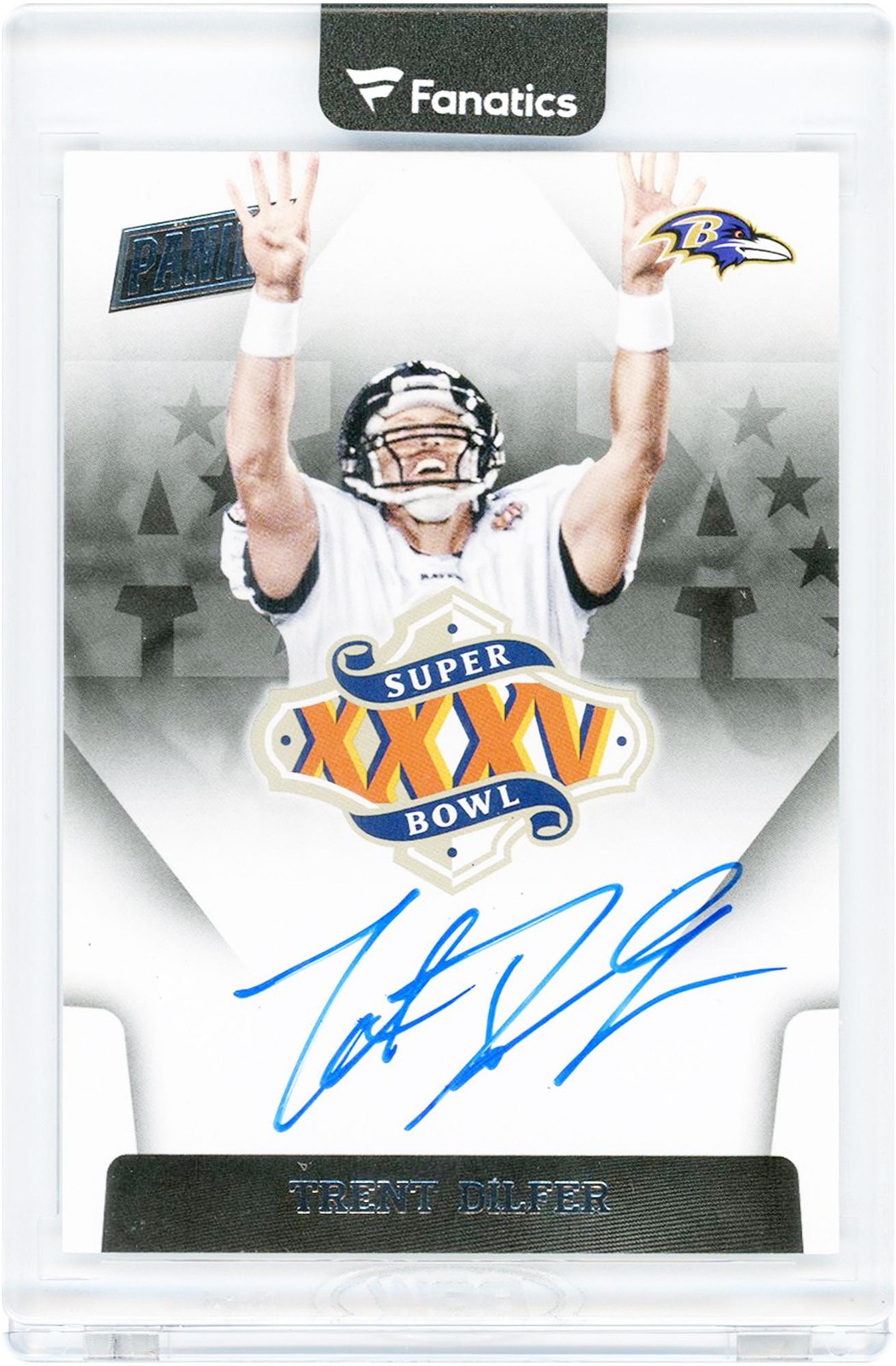 Autographed Trent Dilfer Ravens Football Card Item#14770550 COA