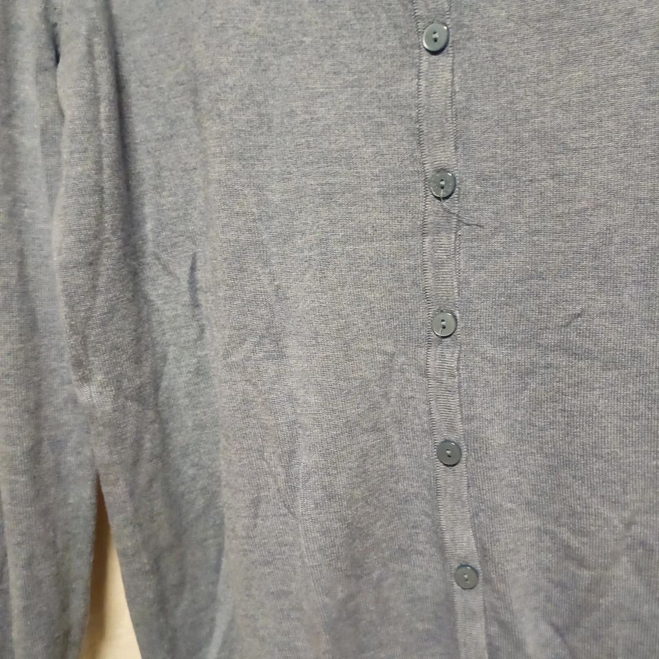 C&A Damen Strickjacke blau grau meliert Gr. S – Cardigan The Basics - A8 - Bild 3 von 4