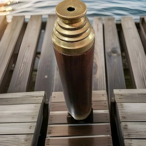 Ross London Monocular Spyglass Telescope Brass & Wood Vintage Ship Scope