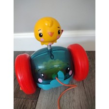 Fisher Price Pull-Along Elephant Duck Rattle Toy for Infants Toddlers
