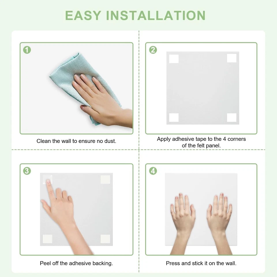 Large Cork Board for Wall 6 Pack, Bulletin Board 36" X 24", Felt Board Wall Tile - Image 4 of 4