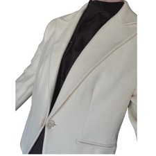 Vintage Lauren Ralph Lauren cream silk cotton blazer