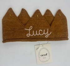 NWT Oeuf NYC Baby Kids Gold Crown Luxurious Baby Alpaca Garment 3-6 Years Lucy