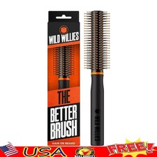 Beard Brush Men Non-Slip Handle Anti-Static Grooming Tool Detangling Brush New