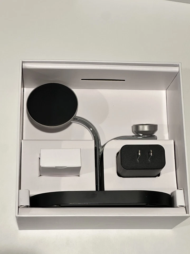 Soporte de carga cargador inalámbrico magnético Samsung 3 en 1 Qi2 15W - negro Foto 2 de 3