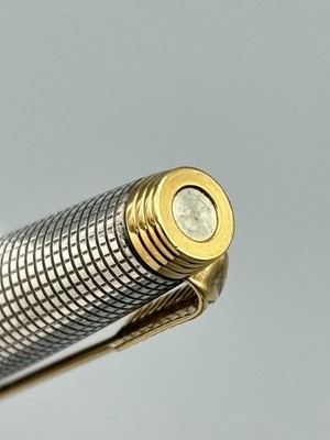 Vintage Parker 75 Cisele Sterling Silver Fountain Pen 14K Gold