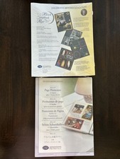 Creative Memories 8.5 x 11 BLACK Pages  8.5 x 11 Page Protectors New  Sealed