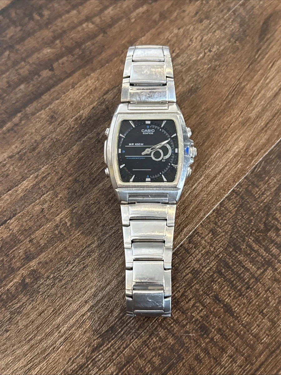 Edifice カシオ WR100M スクエア 腕時計 Edifice Casio WR100M Square