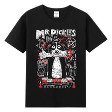 MR PICKLES Funny Cartoon Graphic Tee Unisex Short Sleeve Shirt  S-5XL