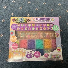 Rainbow Loom Charming Bracelet Design Kit New Sealed 2000 Rubber Bands Girls Toy