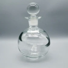 Spherical Handcrafted Crystal Decanter w/ Stopper Modernist Barware Crystalex?