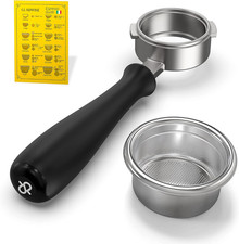 Rancilio Silvia Portafiltro Senza Fondo 58mm con Cestello 3 Tazze e Carta Caffè