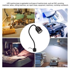 New LED Machine Tool Lamp Magnetic Base Flexible Gooseneck 900LM Metal LED