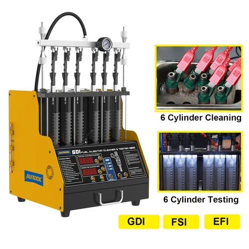 Petrol Car GDI Fuel Injector Tester Cleaner Ultrasonic Injector Cleaning Machine