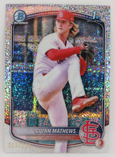2025 Quinn Mathews Bowman Speckle Refractors /299 Cardinals #BCP-25