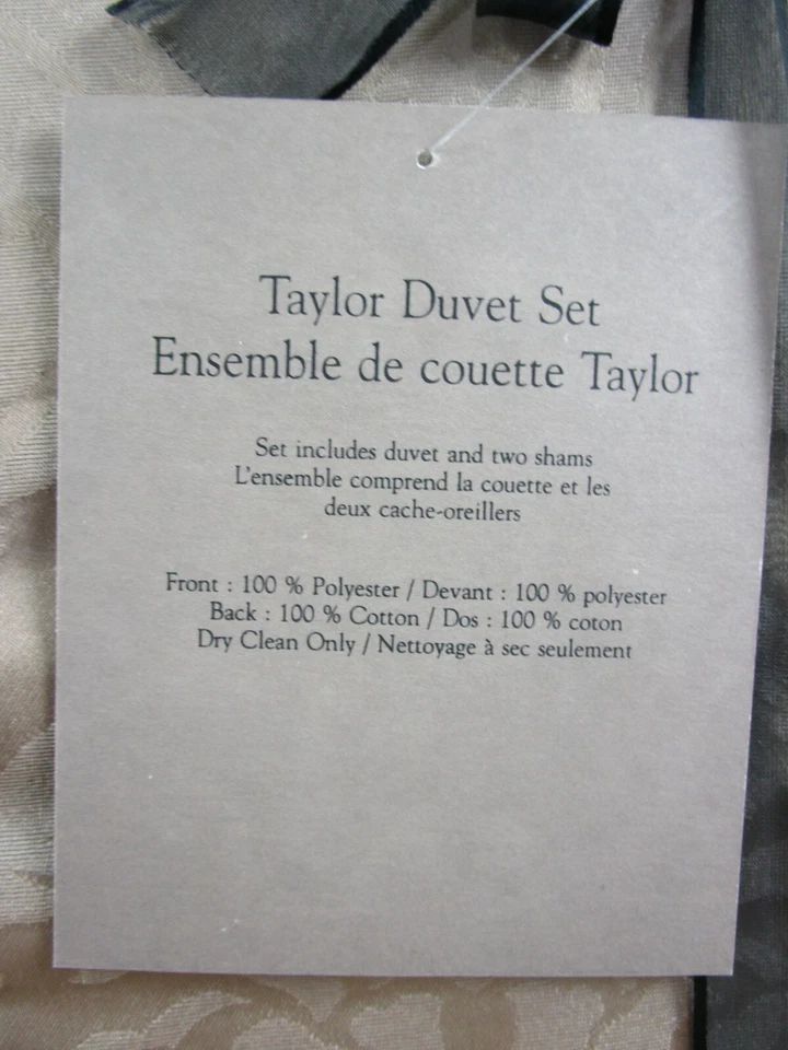 Conjunto de Edredom Bombay Co. TAYLOR QUEEN EDREDOM DOURADO ACASTANHADO MAIS 2 FRONHAS NOVO! Aposentado - Imagem 2 de 4