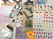 Stickers And Sticker Books Lot  1 Pound. 1000  s Of Misc Crafting / Scrap Book
