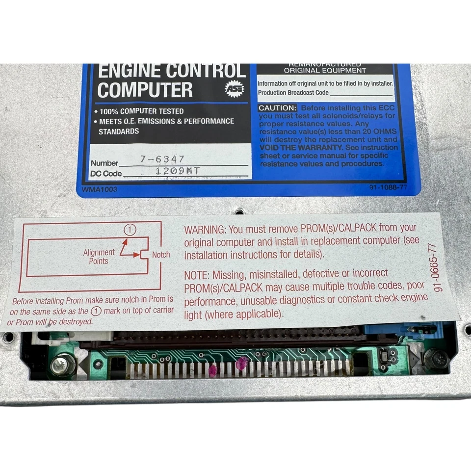 Módulo de control del tren motriz Reman Cardone 77-6347 se adapta a Cadillac Deville 1994-1995 Foto 3 de 4