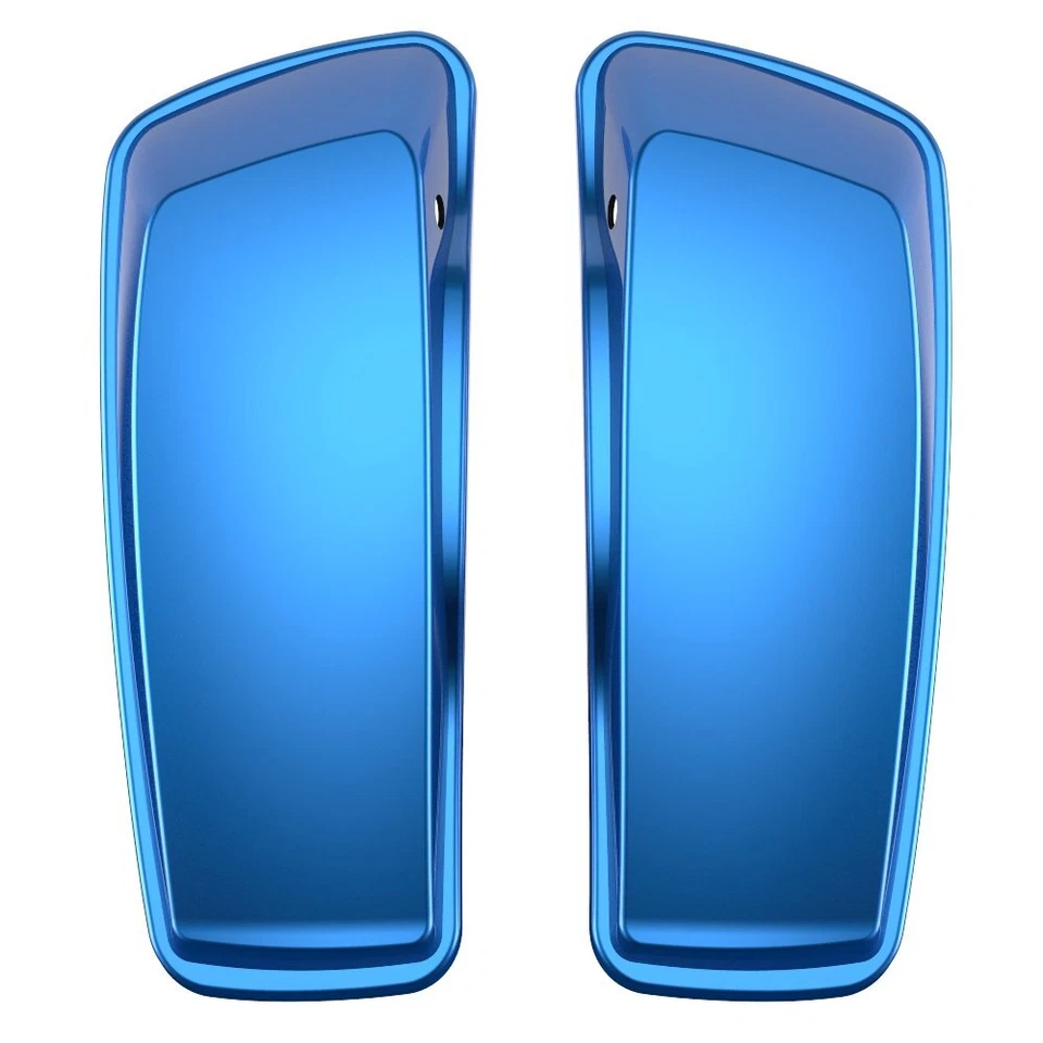 Tapas de alforja eléctricas azules para Harley Street Road Glide Special 2014+ Foto 3 de 4