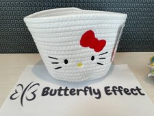 Sanrio Hello Kitty Rope Storage Box 7.9in from Japan Daiso