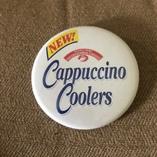 Vintage New ! General Foods International Coffees Cappuccino Coolers Pin