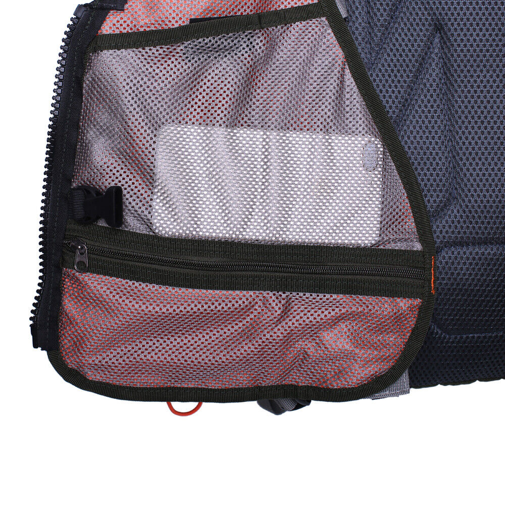 Fishing Backpack Multi-pocket Vest Pack Chest Mesh Tackle Bag Boxes  Adjustable