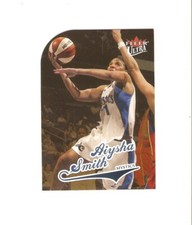 aiysha smith 2004 ultra wnba gold,louisiana state, washington mystics, card# 65