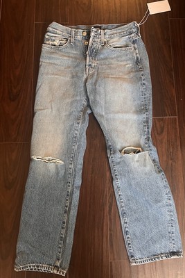 Edwin Womens Kali Ankle Straight Leg Jeans - Quest Light Wash - Size 26 - $218