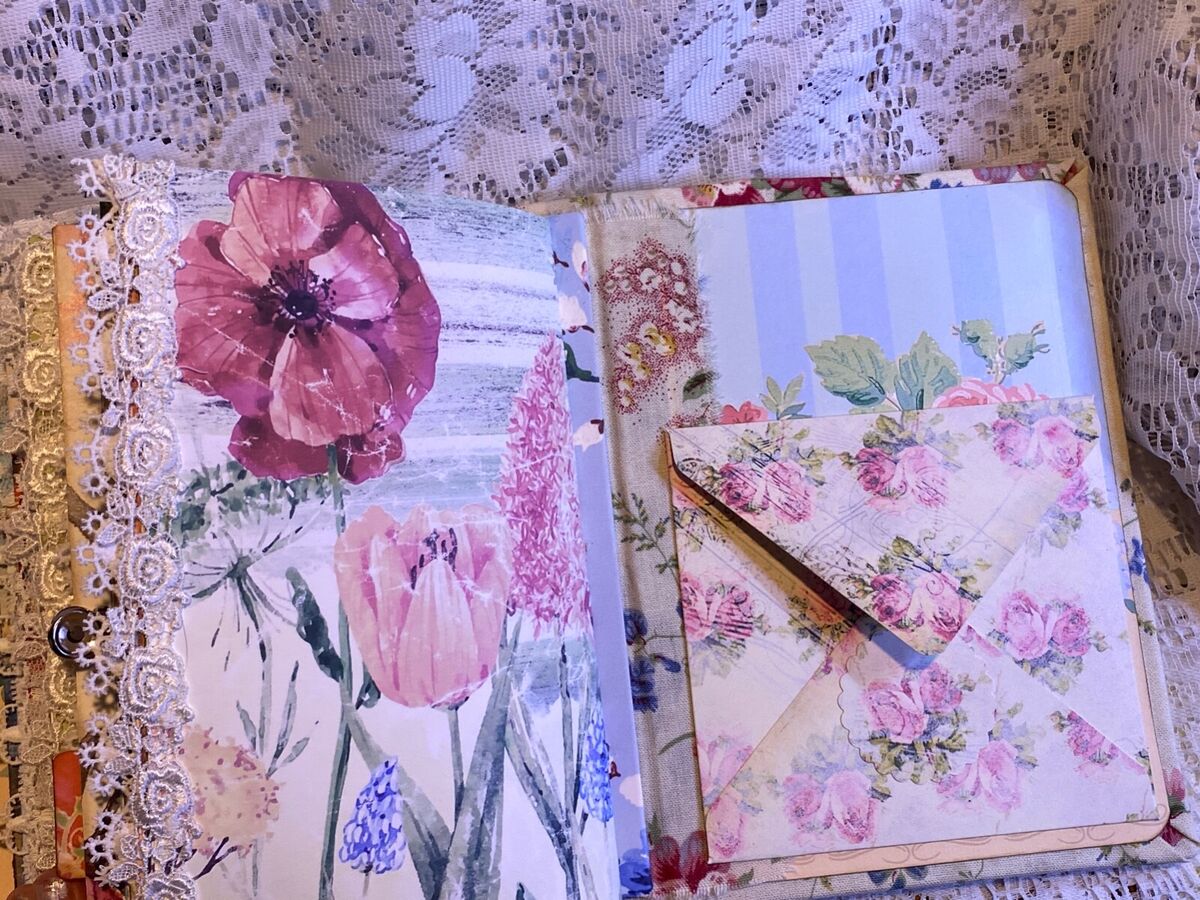 Delicate Floral, Chunky Junk Journal, Lace, Wallpaper Delicate Floral, Chunky Junk Journal, Lace, Wallpaper