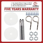 <!--F#f_0-->Bonnet Lock Kit Screw Pins Steel Chrome Plated Engine Hood Racing Style Clip Kit<!--F/-->