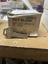 HOT HOT DEAL! Corbin Russwin N10-6PIN-10 6-Pin Key Blank Box of 50 - Free Ship!
