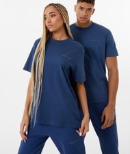 Image of JACK WILLS UNISEX NATURAL DYE SHORT SLEEVE T-SHIRT BRAND NEW SIZE SMALL BLUE