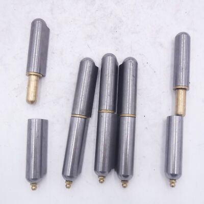 5 Pack Buyers 2 Piece Steel Weld On Bullet Hinge W/ Brass Pin 1''x6'' FBP150GF