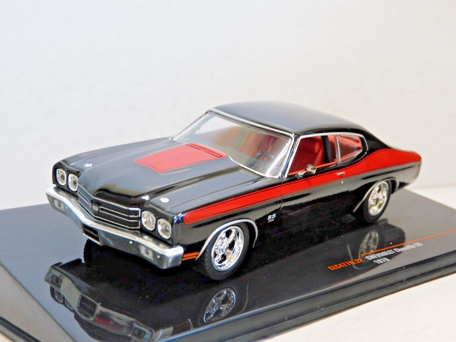 IXO CHEVROLET CHEVELLE SS 1970 BLACK 1/43 CLC477N
