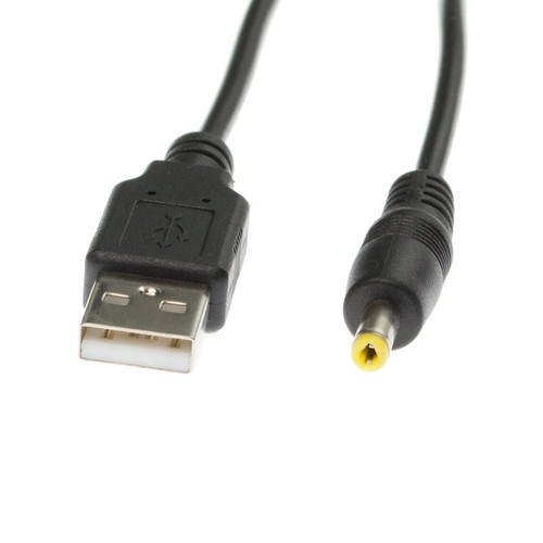 90cm USB 5V Black Charger Power Cable 