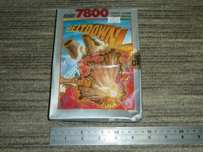MELTDOWN VIDEOSPIEL - ATARI 7800 BRANDNEU VERSIEGELT! Boxed Cartridge PAL Melt Down