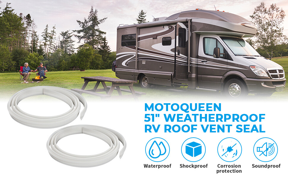 RV Roof Vent Seal White Vinyl 51" Camper Vent Fan Gasket Replacement (2 Pack) eBay