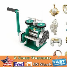 Manual Jewelry Press Rolling Mill Machine Wire Flat Metal Sheet Roller Tool 85mm
