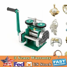 Manual Jewelry Press Rolling Mill Machine Wire Flat Metal Sheet Roller Tool 85mm