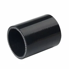 3" to 3" Silicone Straight Coupler Hose Turbo, Black 76mm Intercooler