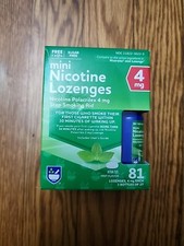 Rite Aid Mini Nicotine 4mg Lozenge 81 Count Mint Flavor Exp 04/25