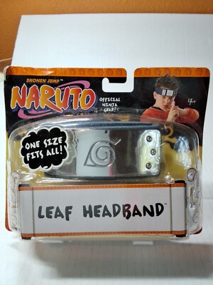 RARE 2002 MATTEL SHONEN JUMP NARUTO LEAF HEADBAND,SEALED | eBay