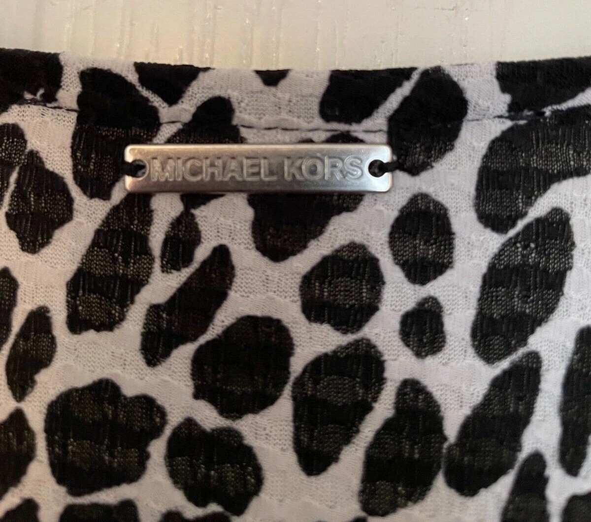 Abito donna Michael Kors a strati con volant manica lunga scollo a V taglia M nuovo con etichetta